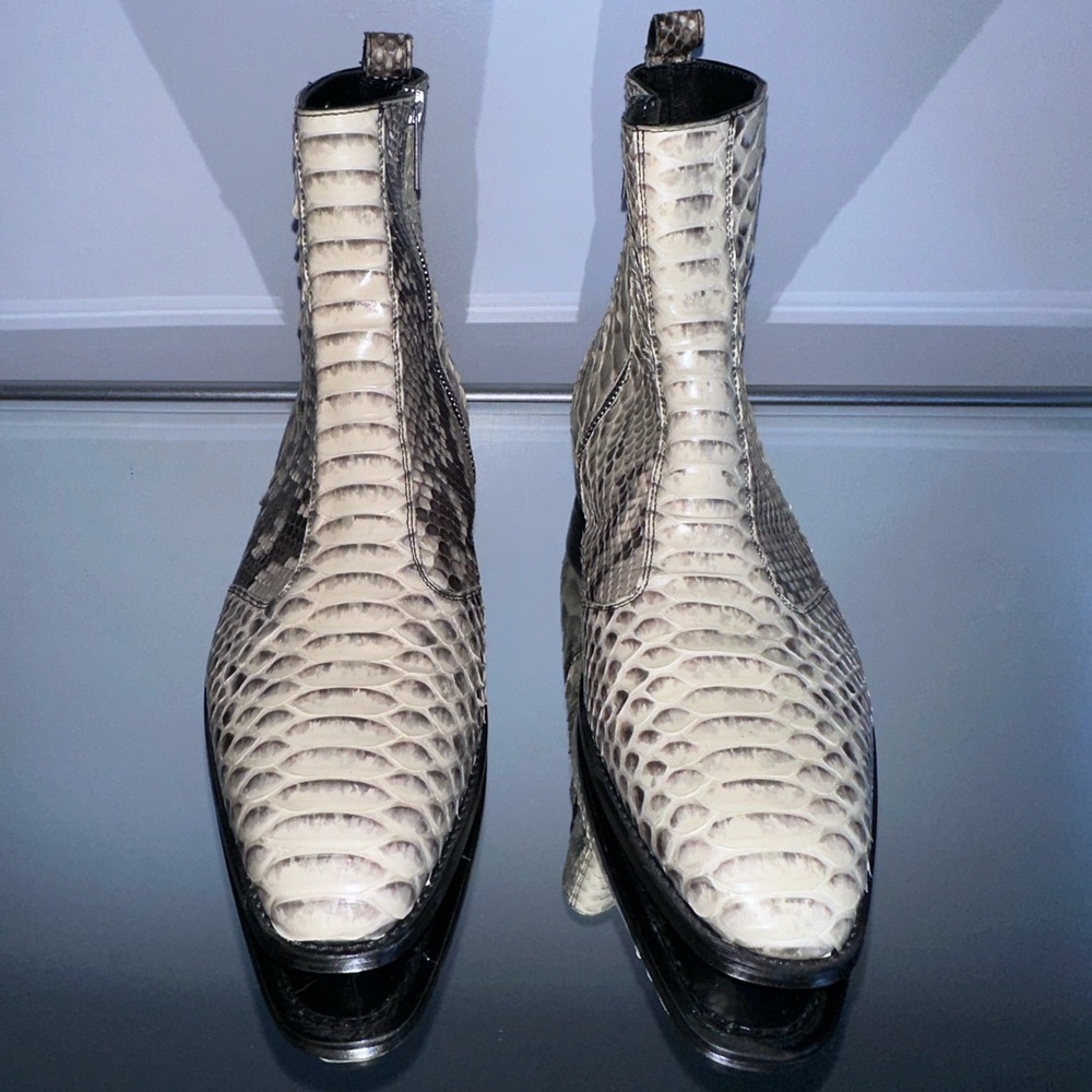 ORO Jodi Python Snakeskin Boots